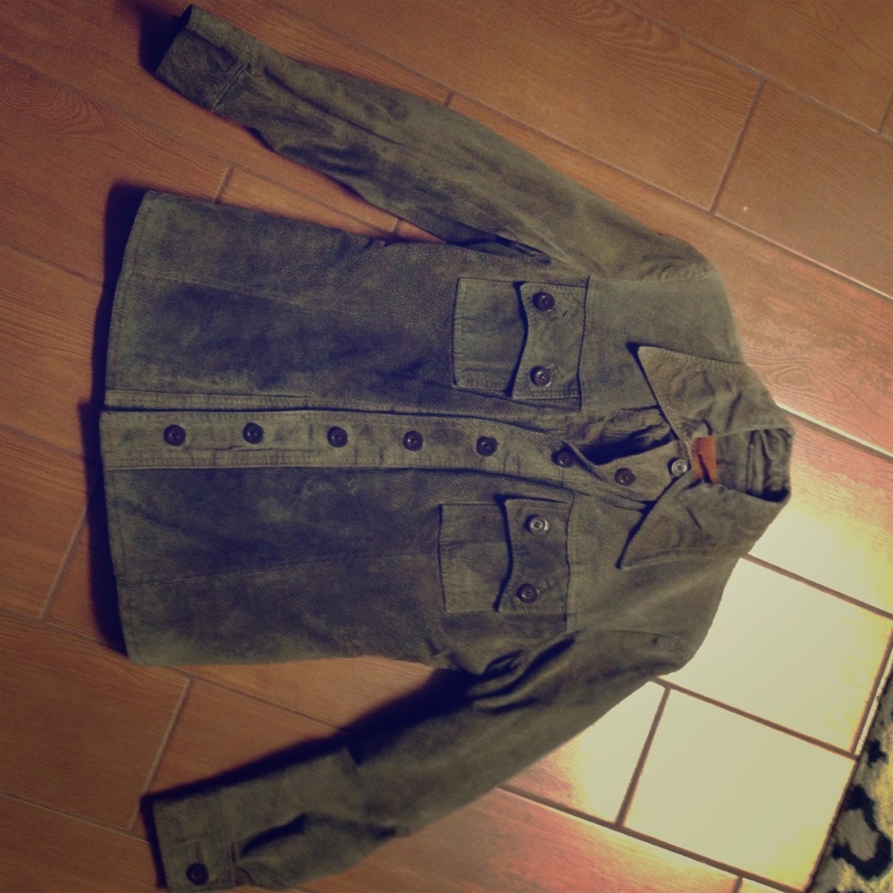 Vintage 💯 Leather Jacket size 7/8